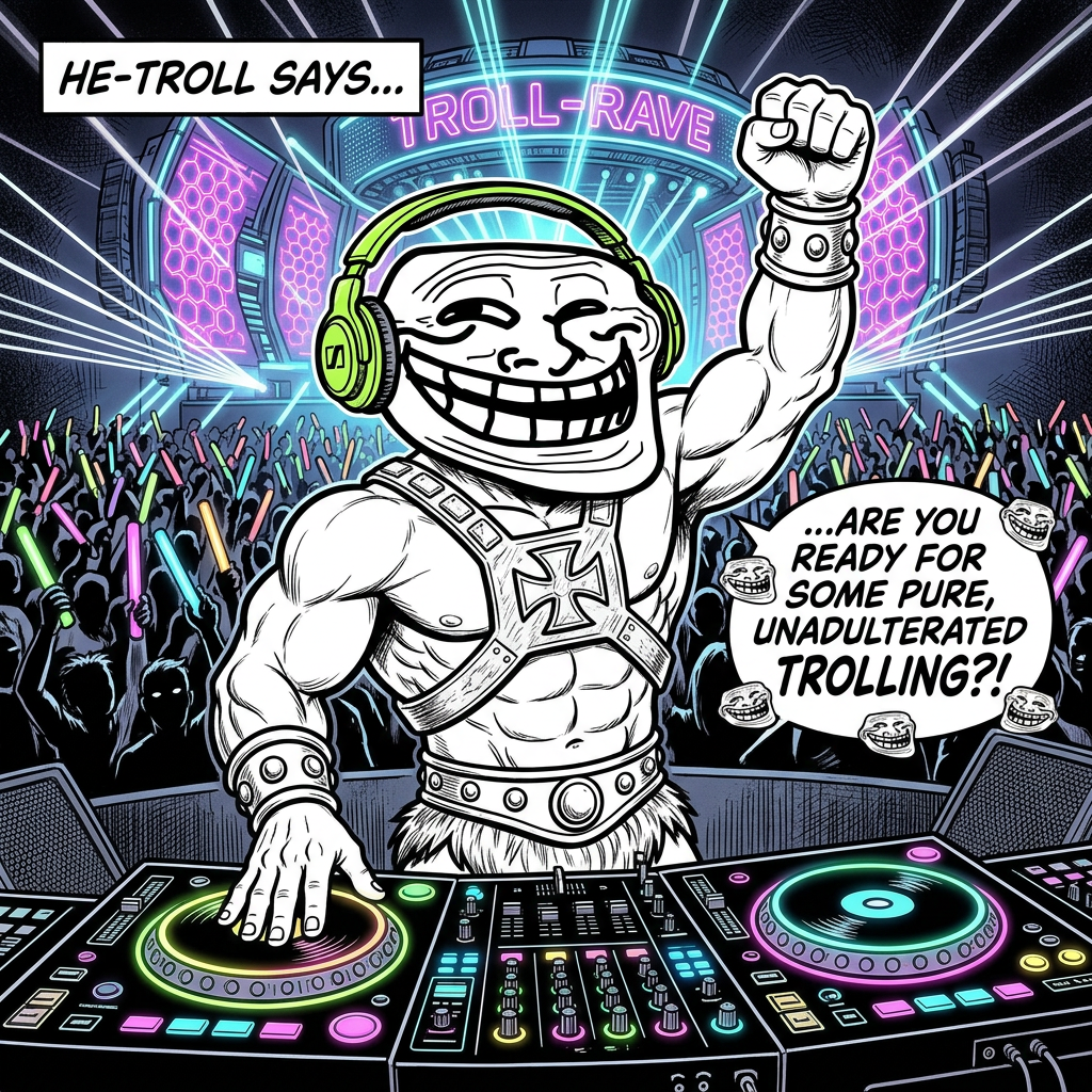 Trollternia mainstage — bass dropped, bags pumped