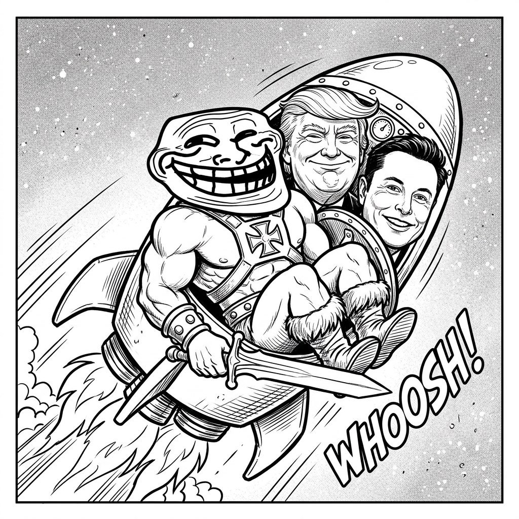 Two visionaries, one rocket, zero attention span